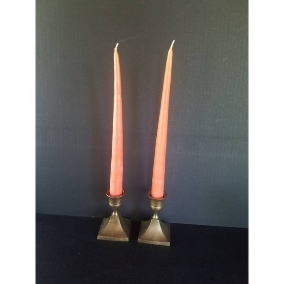 Brass Candlestick Holders - Picture 4 of 10